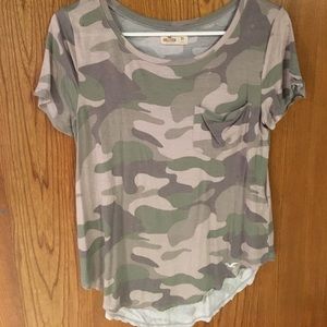 Green camo tee